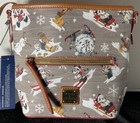 Disney Dooney   Bourke Holiday 2021 Christmas Walts Lodge Mickey Crossbody
