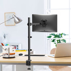 Wali Monitor Arm Mount For Desk  Single Extra Tall Computer Desk Mount  Monitor 