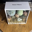 Decorative Bowl Vase Filler Easter Spring Dried Grass Mahogany Pods Orb Ball New