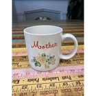 Vintage Floral Mother Coffee Tea Cup Mug White Rose Rockabilly Retro