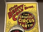 Vintage Clyde Beatty-cole Bros The Greatest Circus On Earth Poster 26 1 4    X 14   