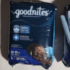 Goodnites Overnight Large 68-95 Lbs 2 Packs 17 Count Disposable Diapers Unisex