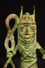 Bronze  An Old African Benin Dignitary Statue Nigeria Afrika Africa Afrique 1772