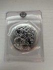 2012 Rwanda Rhino 1 Oz  999 Silver Coin Bu In Mint Sealed Pouch