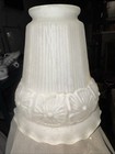 Antique Victorian Art Nouveau Frosted Glass Sconce Lamp Shade 2    Fitter 5 5    T