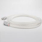 Pair Occ Pure Copper Silver Plated Wire Hifi Audio Interconnect Rca Cable