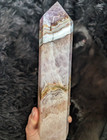Amethyst Tower Agate Crystal Large Big Tall Gemstone Point Wand