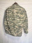 Vintage Camo Army Military Combat Jacket Pixelated Camo Green Size X-small Long