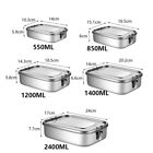 Bento Box Stainless Steel Lunch Box Food Storage Container With Sealing Strip