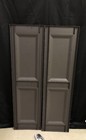Mid America Raised Panel Vinyl Shutters 55x 14 75in  Wide  1 Pair  Musket Brown