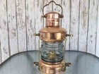 Brass   Copper Anchor Oil Lamp   Nautical Maritime Ship Lantern   Boat Light
