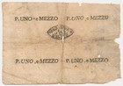 Italian States  repubblica Romana  Banknote 1 1 2 Paoli 1798 F Fine