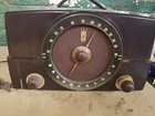 Vintage 1950s Mid Century Zenith Am fm H725 Bakelite Tube Radio - Please Read