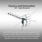 990 Mile Hdtv 1080p Outdoor Amplified Digital Tv Antenna Rotor 360   Uhf vhf Home