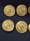 Lot 10 Ww11 Us Navy Antique Button Brass Gold Plated Vanguard Corp  New York