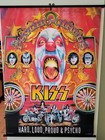 Kiss Psycho Circus Vintage Fabric Poster Scroll 31 x42  2000 Nos Hard Loud Proud