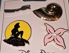 Disney Pins Ariel The Little Mermaid Flair Card 4 Pin Set Free Shipping