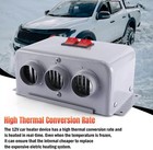 800w Electric Car Heater 3 Hole 12v Dc Heating Fan Defogger Defroster Demister