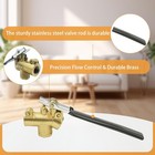 1 4  Carpet Cleaning Wand Angle Valve  Brass Angled Flow Control Valve For Carpe
