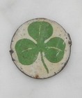 Set Of Three Antique Early 1900s Good Luck Tin Tobacco Tags