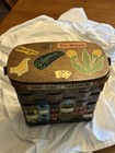 Caro Nan Vintage Basket Purse New Orleans Folk Art Woven Storage