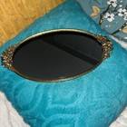 Vintage Matson Vanity Tray Mirror Rose Gold Brass Hollywood Regency
