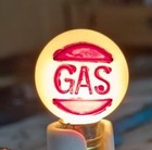 Set Of  2  Replacement Bulbs Globes  Vintage Marx Service Gas Filling Station