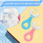 U Shaped Soft Silicone Toothbrush 360   Mouth Cleaning For Toddlers 2-6