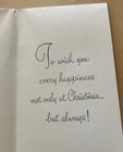 Vintage Unused Mid-century Christmas Greeting Card Candle   Fir Tree 2 75   x 5 5 