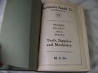 C1930 Antique Machinist Supply Co Catalog Book Pittsburgh Pa Machining Tool