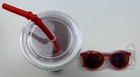 Coca-cola Travel Tumbler Cup With Straws lid   Sunglasses Emoji Promo