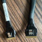 Sff-8654 To Sff-8654 1 1 Braided Cable 0 75m Black Cab-8654 8654-8i