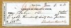 1850 City Bank  861 38 Check To Taber   Co     From Abraham Bell   Son -new York