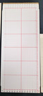 Knitmaster Knitting Machine Accessories Red Blank 12 Stitch 9mm Punch Cards New