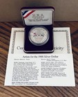 1988 U s  Olympic Commemorative Silver Dollar W box   Coa