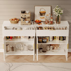 63  Buffet Cabinet With Storage   Sideboard Credenza  Modern Coffee Bar Console