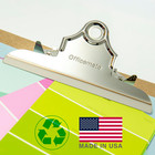 Recycled Wood Clipboard  Letter Size  9  X 12 5  With 6  Clip  3 Pack  83133  br