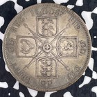 1887 Great Britain Florin Lot f2502 Silver 
