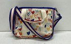 Brighton Multicolor Heart Print Canvas Love Crossbody Tote Bag Silver Hardware