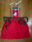 Vintage Handmade Christmas Aprons  Set Of 3  Holiday Aprons  Goose Apron  Revers