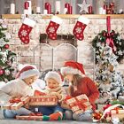 7x5ft Christmas Fireplace Backdrop For Photography Xmas Tree Socks Decoration   