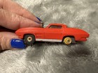 Vintage Aurora Thunder Jet T-jet  63 Red Corvette Stingray Ho Slot Car 