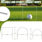Kepydrmtf Set Of 10 Croquet Wickets Replacement For U-shape  Silver 