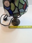 Stain Glass Snowman Display Light House Decor Tiffany Style Lamp 11 h