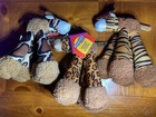 6 Pc Dog Squeaky Toys Durable Plush Toy For Puppy Large Small Dogs Pets Squeaker
