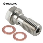 Titanium Ti Banjo Bolt M10x1 25 Pitch 23mm Thread Fits Nissin Dual Brake Line