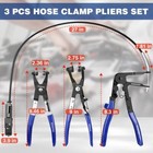 Workpro Hose Clamp Plier Set 27  Long Reach Wire Spring Hose Clamp Plier 3-piece