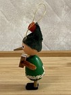 Rare Vtg Mcm 1960s Wooden Kurt Adler Christmas Elf Gnome Ornament 3  Japan Htf