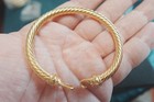 Newdav1dyurrman18k gold twisted Cable Diamond bracelet