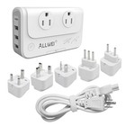 International Travel Adapter 220v To 110v Power Voltage Converter 230w White